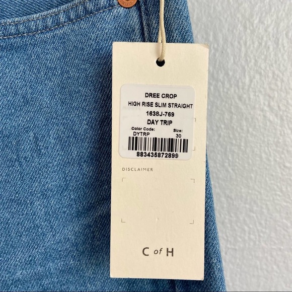 Citizens Of Humanity Jeans Dree Crop High-rise Straight Jeans Size 30 - Picture 7 of 14